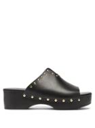 Matchesfashion.com Ancient Greek Sandals - Sagini Leather Clogs - Womens - Black