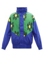 Jw Anderson - Floral-print Canvas And Shell Jacket - Mens - Blue Multi