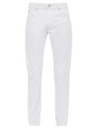 Matchesfashion.com Isabel Marant - Mid Rise Straight Leg Jeans - Mens - White