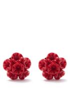 Isabel Marant - Flower Resin Clip Earrings - Womens - Red