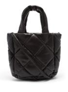Matchesfashion.com Stand Studio - Rosanne Mini Quilted Faux-leather Tote Bag - Womens - Black