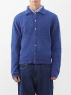 Our Legacy - Evening Polo Alpaca-blend Cardigan - Mens - Blue