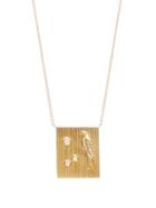 Matchesfashion.com Retrouvai - Truth Tablet Diamond & 14kt Gold Necklace - Womens - Gold
