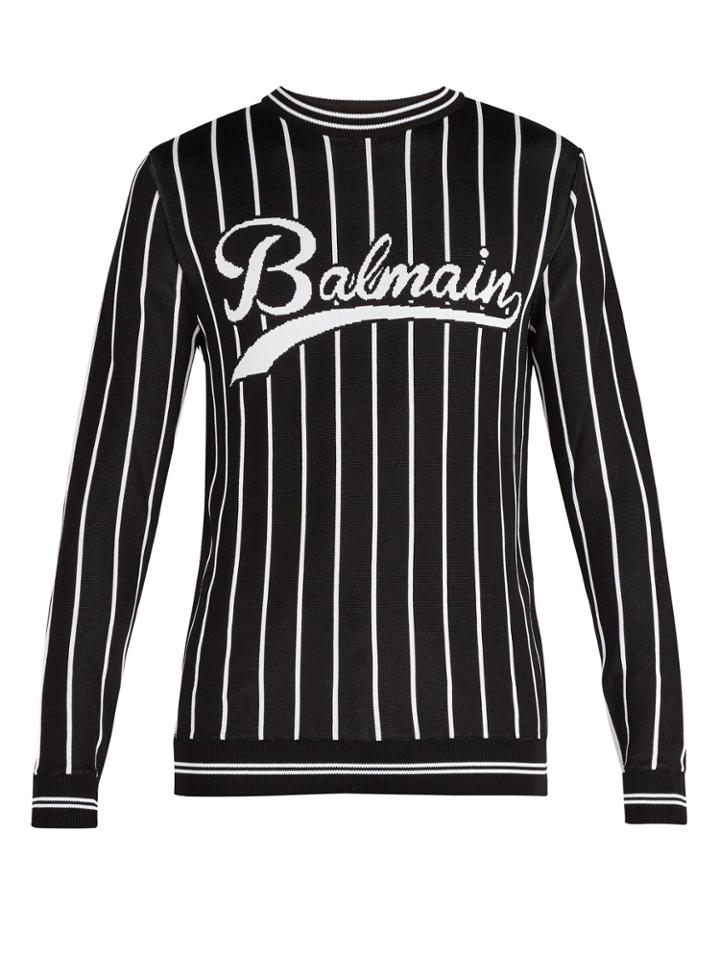 Balmain Baseball Knitted Sweatshirt