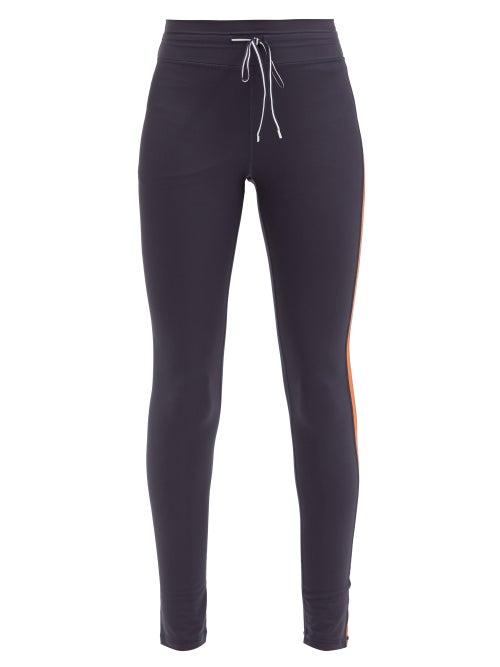 Matchesfashion.com The Upside - Clementine Stretch-jersey Leggings - Womens - Navy Stripe