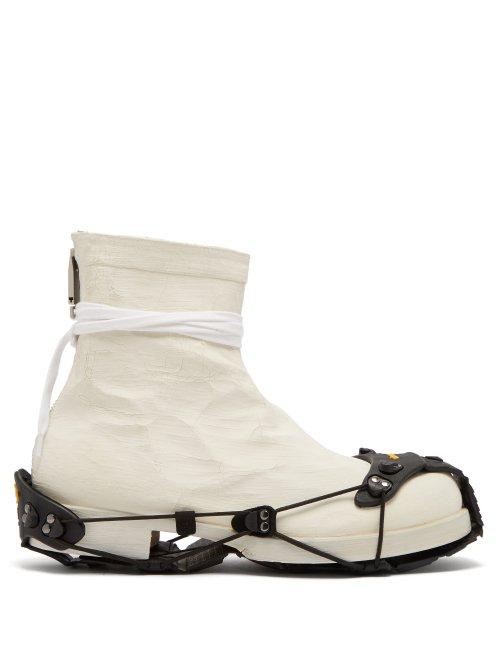 Matchesfashion.com 1017 Alyx 9sm - Detachable Sole Coated Boots - Mens - Cream