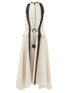 Altuzarra - Penelope Striped Tassel Dress - Womens - Ivory Multi