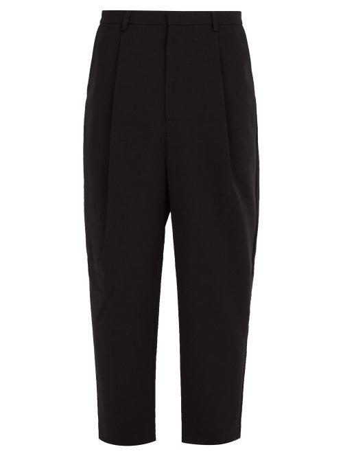 Matchesfashion.com Deveaux - Wyatt Wool Trousers - Mens - Black