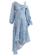 Preen By Thornton Bregazzi Soeroya Floral-print Silk-blend Dress