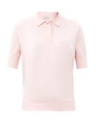Matchesfashion.com Lee Mathews - Cotton-blend Polo Sweater - Womens - Light Pink