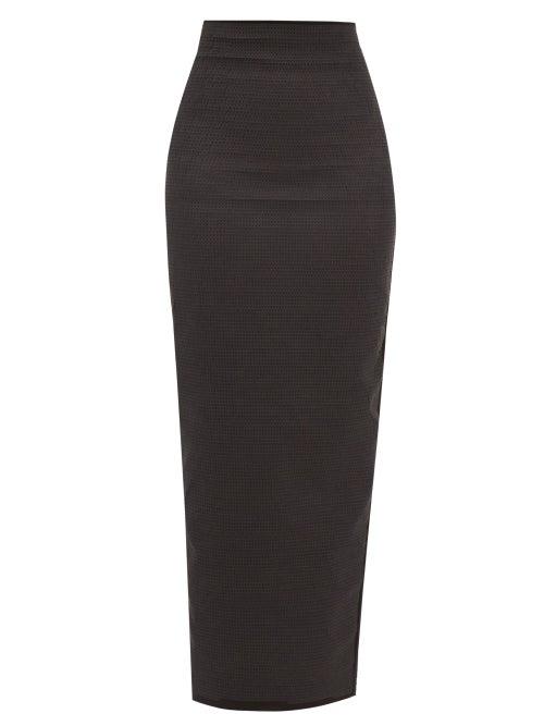 Rick Owens - Sequinned Jersey Maxi Skirt - Womens - Black
