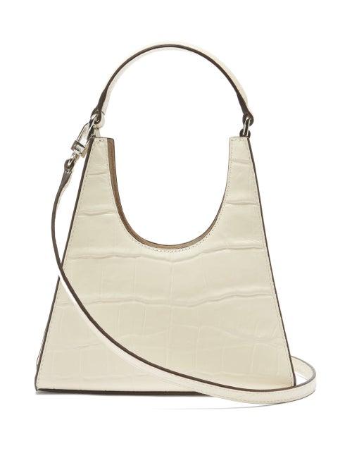 Matchesfashion.com Staud - Rey Mini Crocodile-effect Leather Handbag - Womens - Cream