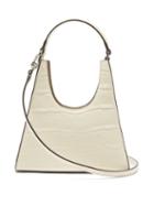 Matchesfashion.com Staud - Rey Mini Crocodile-effect Leather Handbag - Womens - Cream