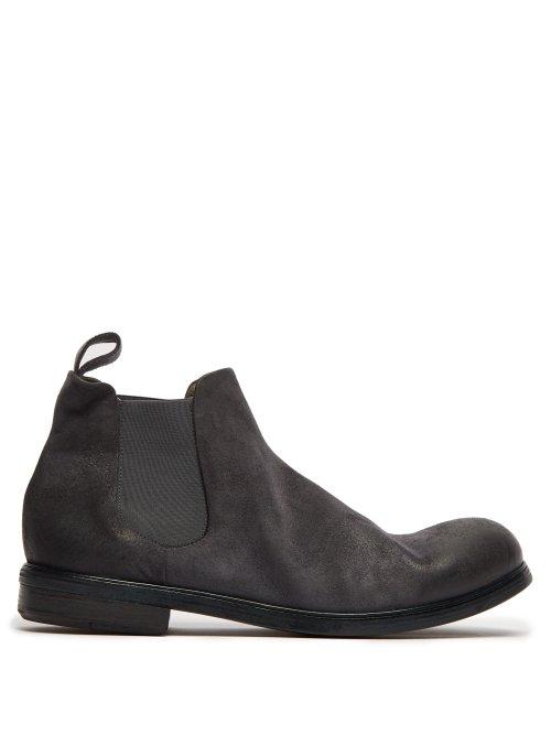 Matchesfashion.com Marsll - Zucca Suede Chelsea Boots - Mens - Denim