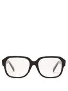Matchesfashion.com Celine Eyewear - Oversized Square Acetate Glasses - Womens - Black