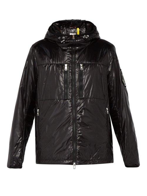 Matchesfashion.com 2 Moncler 1952 - Logo Appliqu Hooded Padded Jacket - Mens - Black