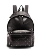 Matchesfashion.com Saint Laurent - City Star Stamped Leather Backpack - Mens - Black