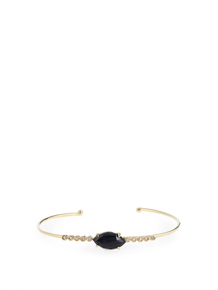 Jacquie Aiche Diamond, Onyx & Yellow-gold Cuff