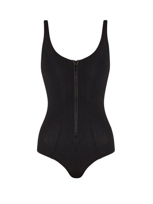 Matchesfashion.com Lisa Marie Fernandez - Jasmine Bonded Swimsuit - Womens - Black