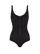 Matchesfashion.com Lisa Marie Fernandez - Jasmine Bonded Swimsuit - Womens - Black