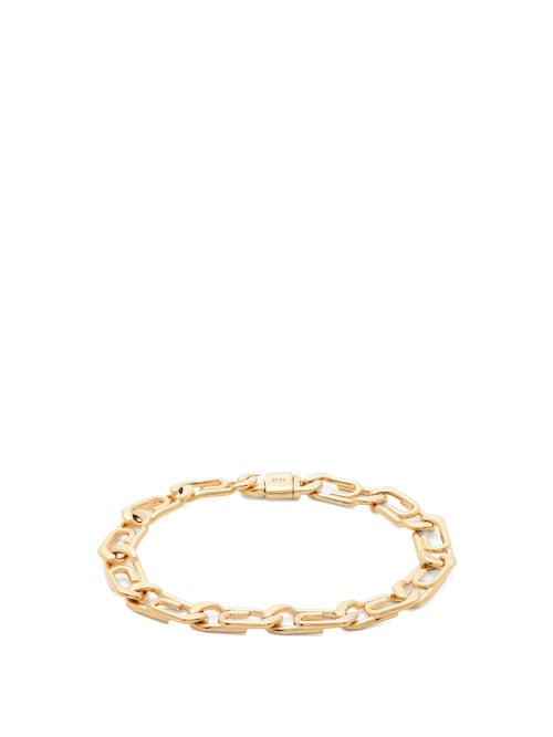 Matchesfashion.com Hillier Bartley - Paperclip Gold Plated Bracelet - Womens - Gold