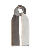 Matchesfashion.com Brunello Cucinelli - Striped Casmere-blend Karakorum Scarf - Mens - Multi