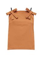 Matchesfashion.com No. 21 - Bow Strap Duchess Satin Top - Womens - Light Brown