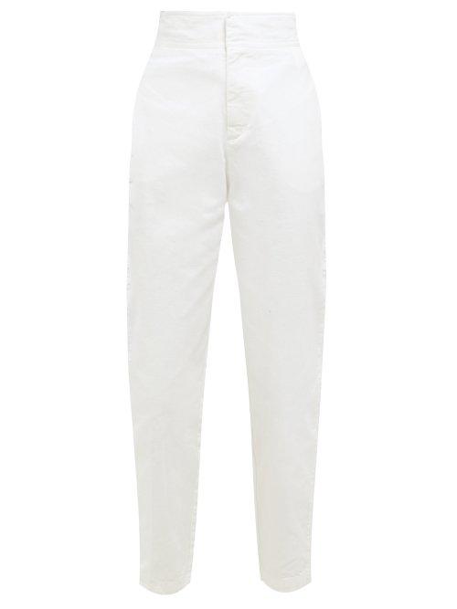 Matchesfashion.com Masscob - Arnos Straight Leg Cotton Trousers - Womens - White