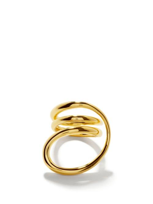 Ladies Jewellery Charlotte Chesnais - Round Trip 18kt Gold-vermeil Ring - Womens - Gold
