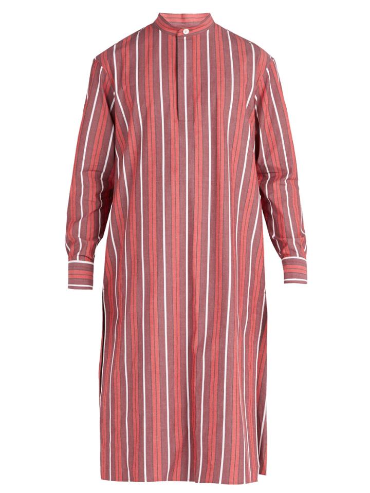 Connolly Striped Cotton-blend Tunic Shirt