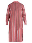 Connolly Striped Cotton-blend Tunic Shirt