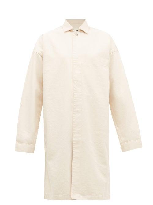 Matchesfashion.com Jil Sander - Oversized Denim Coat - Womens - Ivory