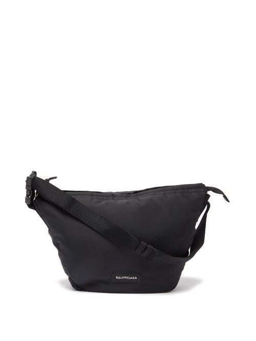Balenciaga - Sling Oversized Recycled Nylon-shell Bag - Mens - Black