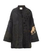 Matchesfashion.com By Walid - Basma Beaded & Embroidered Silk Evening Coat - Womens - Black