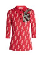 Miu Miu Parrot-intarsia Wool-blend Top