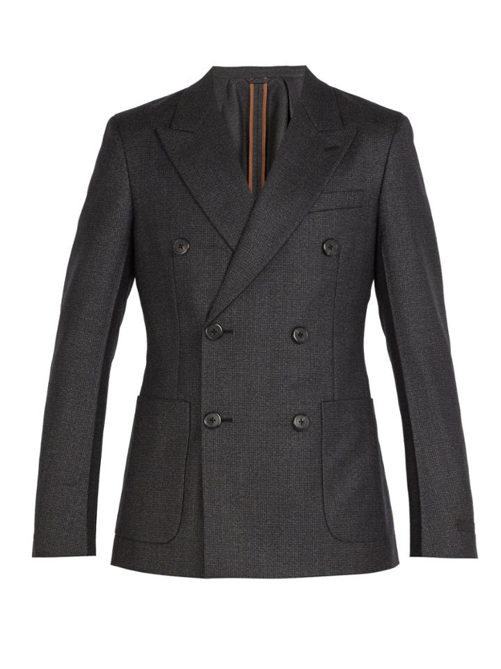 Prada Double-breasted Wool Suit Jacket