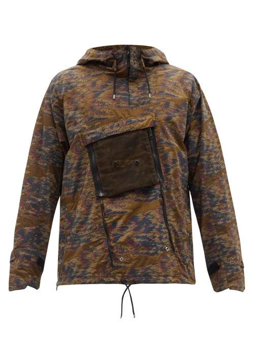Matchesfashion.com Stone Island Shadow Project - Convert Cotton-blend Ripstop-devor Jacket - Mens - Green