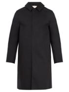 Mackintosh Point-collar Bonded-cotton Trench Coat