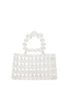 Matchesfashion.com Cult Gaia - Cora Top Handle Beaded Acrylic Bag - Womens - Clear