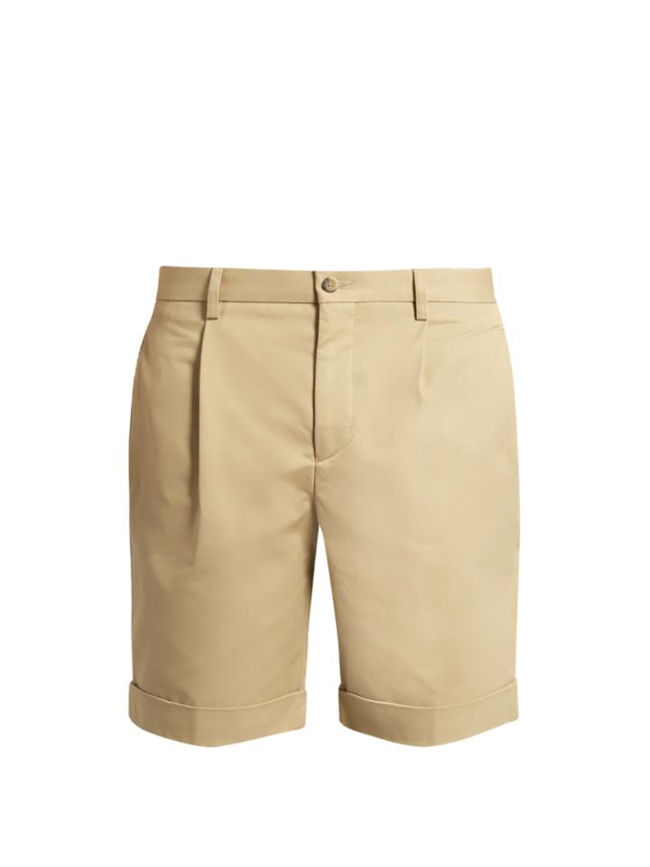 Éditions M.r Pleat-front Cotton Shorts