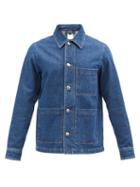 A.p.c. - Nathanael Patch-pocket Denim Jacket - Mens - Blue