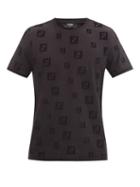 Matchesfashion.com Fendi - Ff-logo Cotton-jersey T-shirt - Mens - Black