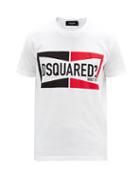 Matchesfashion.com Dsquared2 - Logo-print Cotton T-shirt - Mens - White