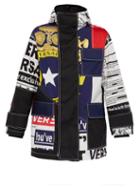 Matchesfashion.com Versace - Bandiera And Tabloid Print Technical Jacket - Mens - Multi