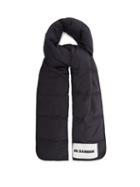 Jil Sander - Logo-patch Quilted Ripstop Scarf - Mens - Navy