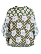 Matchesfashion.com Biyan - Swan Floral Print Silk Blouse - Womens - Blue Multi