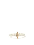 Matchesfashion.com Anissa Kermiche - Perle Rare Diamond, Pearl & 14kt Rose-gold Ring - Womens - Pearl