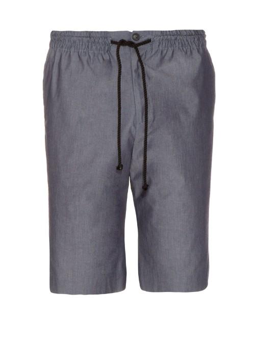 Raey Drawstring-waist Chambray Shorts