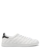 Matchesfashion.com Vetements - Perforated Logo Leather Low Top Trainers - Womens - White