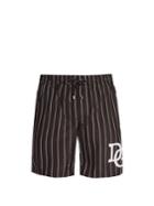 Dolce & Gabbana D & G Varsity Stripe Logo Swim Shorts